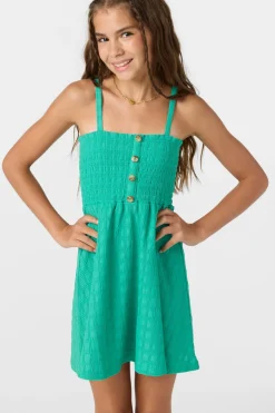 Sale^O'Neill Girl's Shaena Short Dress - | peacock green