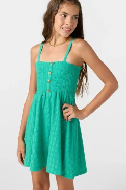 Sale^O'Neill Girl's Shaena Short Dress - | peacock green