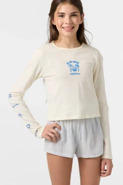 Sale^O'Neill Girl's Shelly Long Sleeve Tee - | winter white