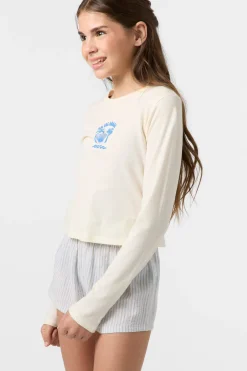 Sale^O'Neill Girl's Shelly Long Sleeve Tee - | winter white
