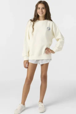 Sale^O'Neill Girl's Skylar Crew Neck Fleece - | winter white