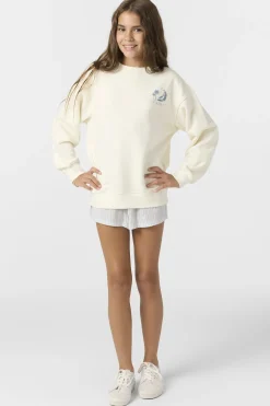 Sale^O'Neill Girl's Skylar Crew Neck Fleece - | winter white