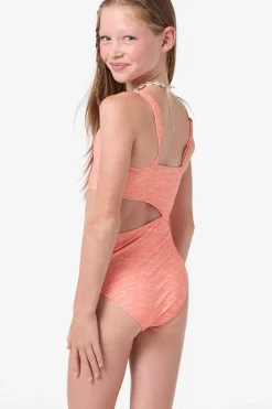 Swimwear^O'Neill Girl's Sunshine Asymm One-Piece - | fusion coral