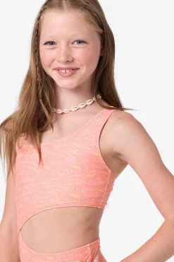 Swimwear^O'Neill Girl's Sunshine Asymm One-Piece - | fusion coral