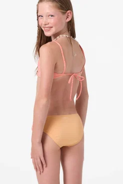 Swimwear^O'Neill Girl's Sunshine Revo Tie Back Bralette Set fusion coral