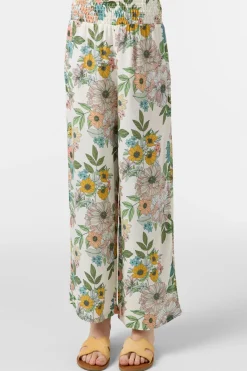 Bottoms^O'Neill Girl's Torrie Pant Cara Floral - | winter white