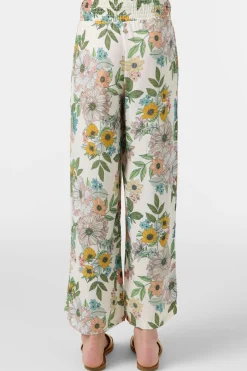 Bottoms^O'Neill Girl's Torrie Pant Cara Floral - | winter white