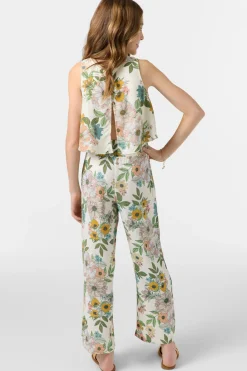 Bottoms^O'Neill Girl's Torrie Pant Cara Floral - | winter white