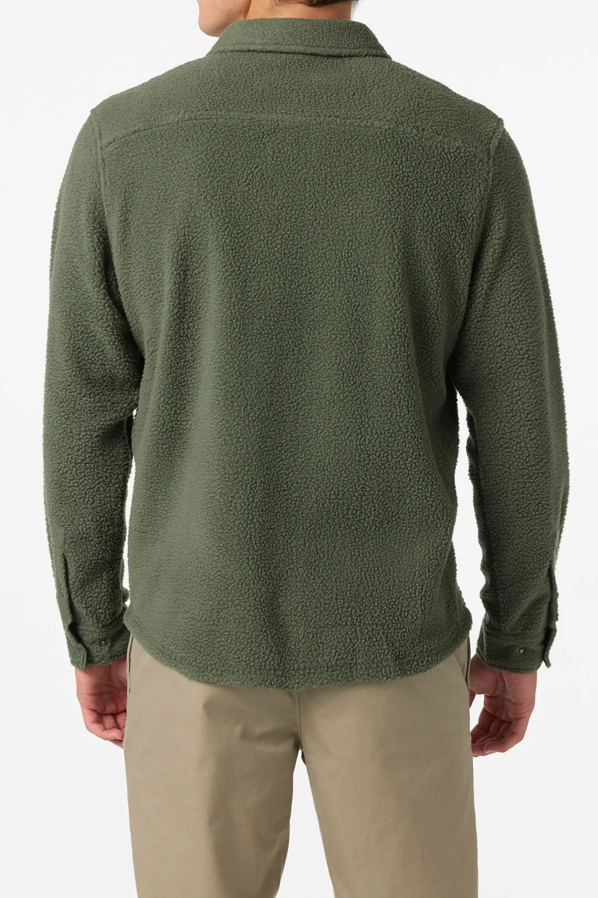 Hoodies & Fleece^O'Neill Glacier High Pile Overshirt Superfleece Standard Fit Long Sleeve Shirt - | dark olive