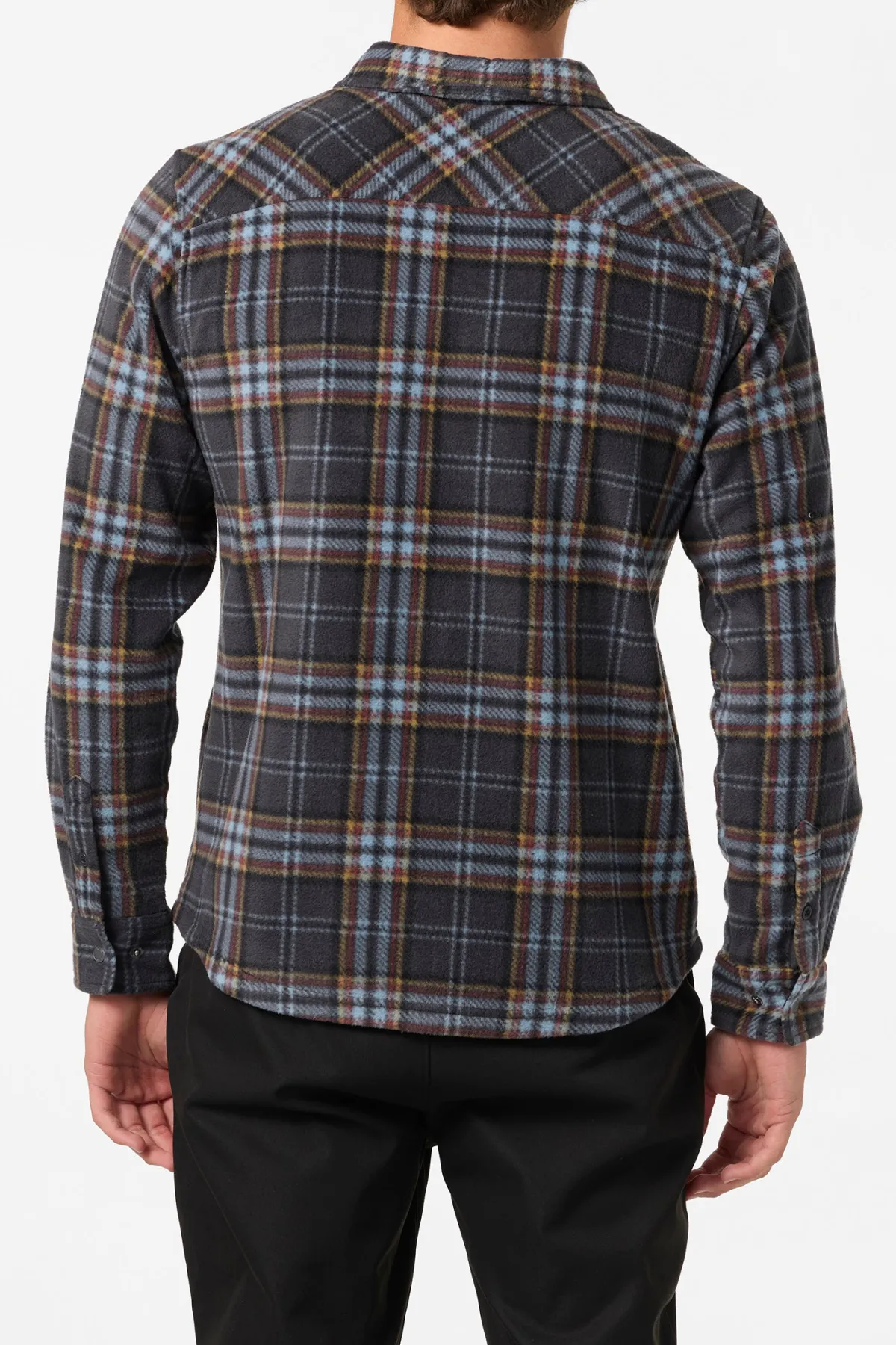 Shirts & Flannels^O'Neill Glacier Plaid Superfleece Standard Fit Long Sleeve Shirt - | phantom