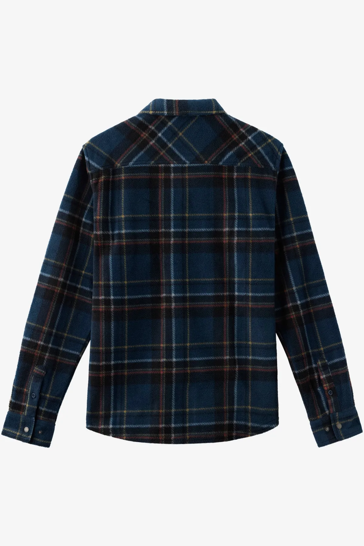 Shirts & Flannels^O'Neill Glacier Plaid Superfleece Standard Fit Long Sleeve Shirt midnight navy