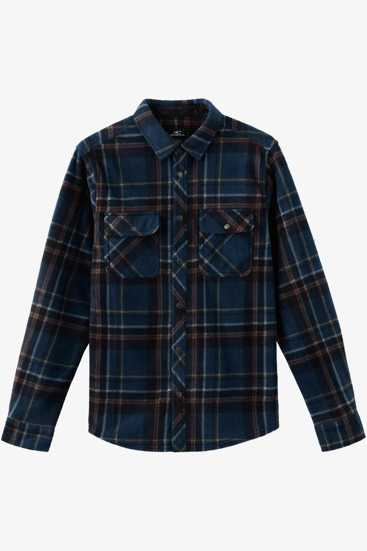 Hoodies & Fleece^O'Neill Glacier Plaid Superfleece Standard Fit Long Sleeve Shirt - | midnight navy