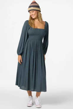 Dresses^O'Neill Gracyn Solid Midi Dress slate