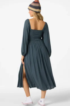 Dresses^O'Neill Gracyn Solid Midi Dress slate