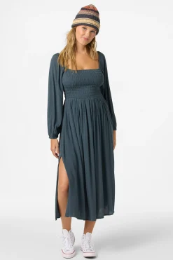 Dresses^O'Neill Gracyn Solid Midi Dress slate