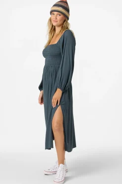 Dresses^O'Neill Gracyn Solid Midi Dress slate