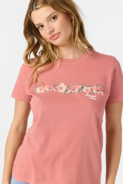 Graphic Tees & Tanks^O'Neill Hawaii Floral Tee - | desert sand