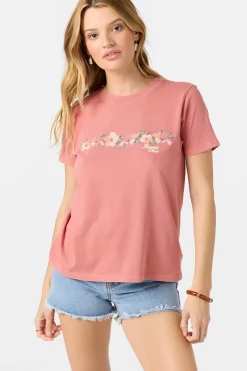 Graphic Tees & Tanks^O'Neill Hawaii Floral Tee - | desert sand
