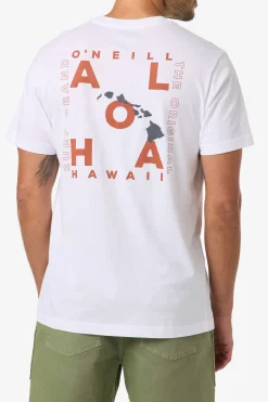 New Arrivals|Tees & Tanks^O'Neill Hawaii Layout Classic Tee - | white