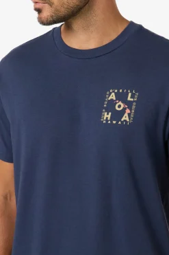 Tees & Tanks|New Arrivals^O'Neill Hawaii Layout Classic Tee - | new navy
