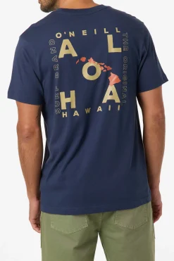 Tees & Tanks|New Arrivals^O'Neill Hawaii Layout Classic Tee - | new navy