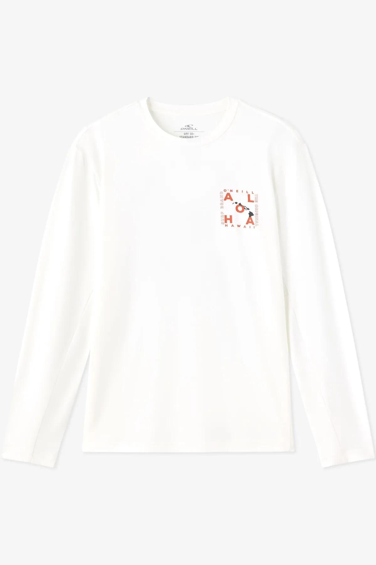New Arrivals^O'Neill Hawaii Layout UPF Long Sleeve Standard Fit Tee white