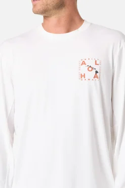 New Arrivals^O'Neill Hawaii Layout UPF Long Sleeve Standard Fit Tee white