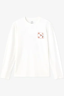 Tees & Tanks^O'Neill Hawaii Layout Upf Ls Shirt Standard Fit Long Sleeve Tee - | white