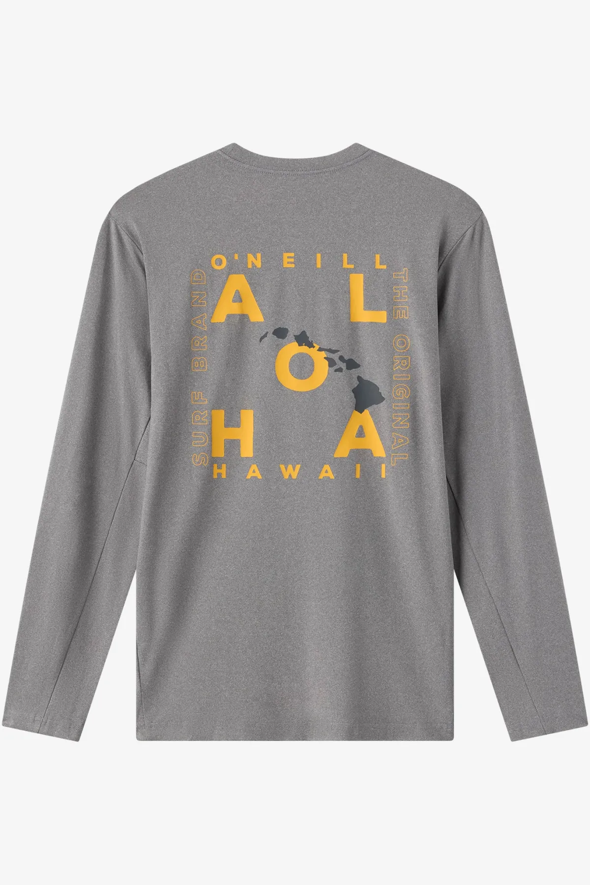 New Arrivals|Tees & Tanks^O'Neill Hawaii Layout Upf Ls Shirt Standard Fit Long Sleeve Tee - | gargoyle melange