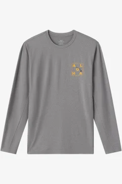 New Arrivals|Tees & Tanks^O'Neill Hawaii Layout Upf Ls Shirt Standard Fit Long Sleeve Tee - | gargoyle melange