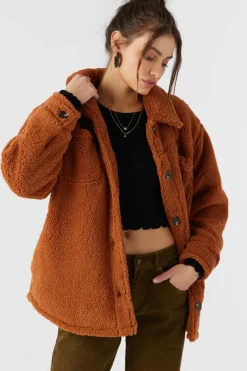 Jackets^O'Neill Heath High Pile Oversized Fleece Jacket - | sierra