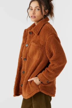 Jackets^O'Neill Heath High Pile Oversized Fleece Jacket - | sierra