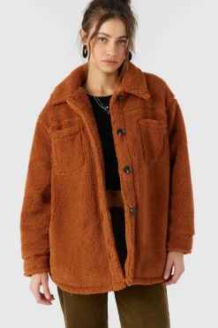 Jackets^O'Neill Heath High Pile Oversized Fleece Jacket - | sierra