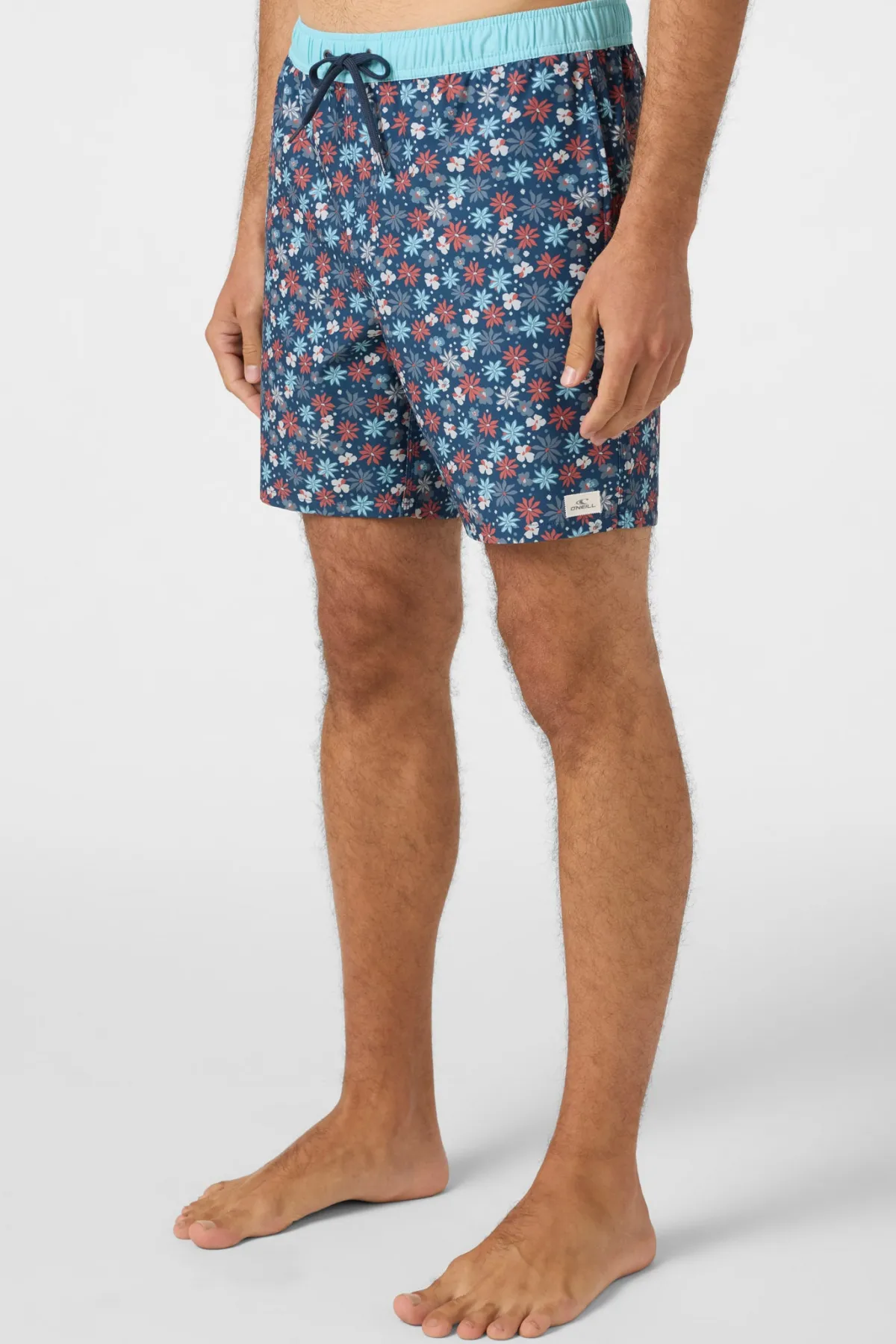 Short Length^O'Neill Hermosa Elastic Waist 17" Swim Trunks Trunks - | midnight navy