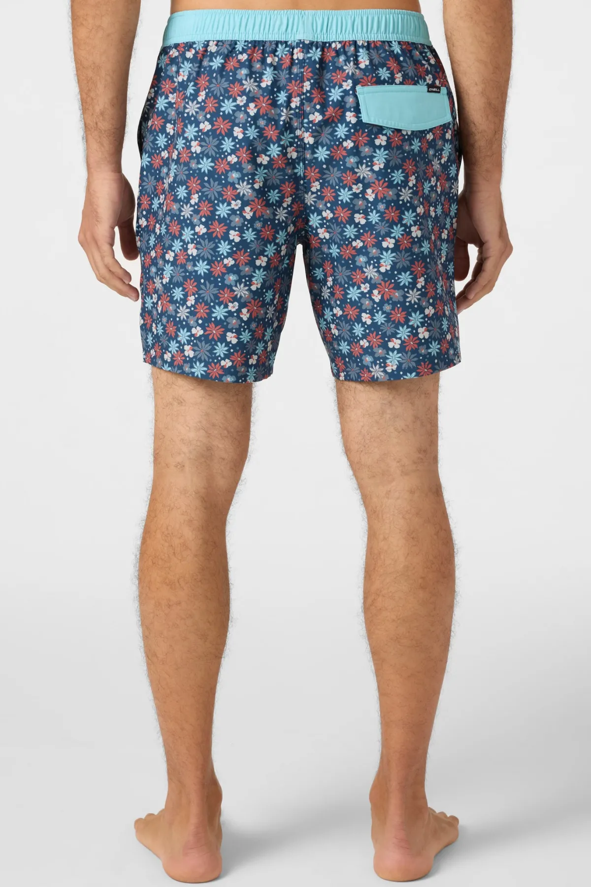 Short Length^O'Neill Hermosa Elastic Waist 17" Swim Trunks Trunks - | midnight navy