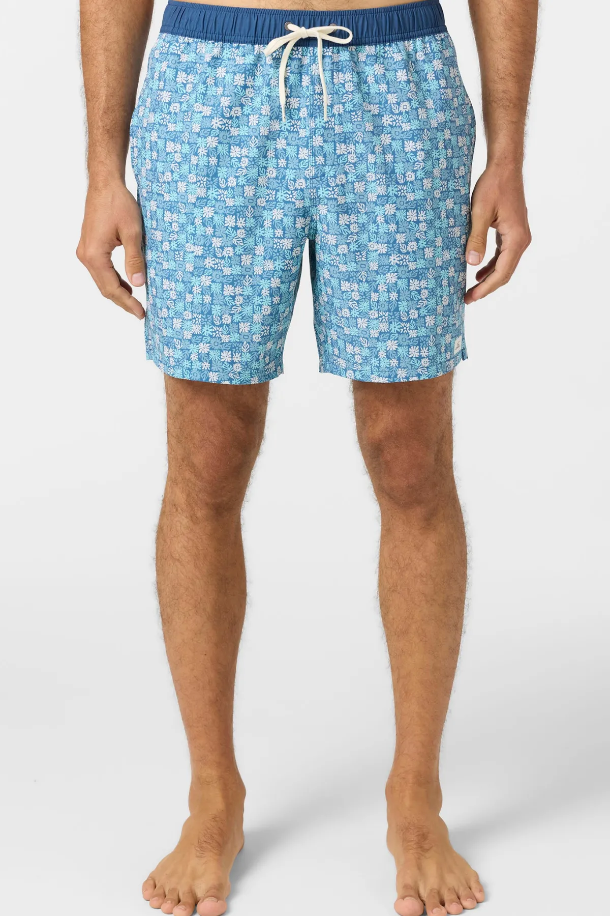 Short Length^O'Neill Hermosa Elastic Waist 17" Swim Trunks Trunks - | copen blue