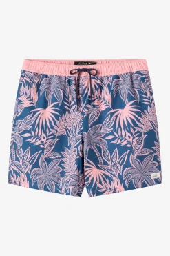Short Length^O'Neill Hermosa Elastic Waist Lined 17" Swim Trunks Trunks - | vn indigo