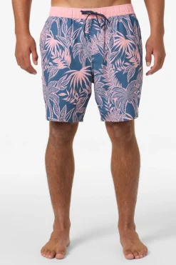 Short Length^O'Neill Hermosa Elastic Waist Lined 17" Swim Trunks Trunks - | vn indigo