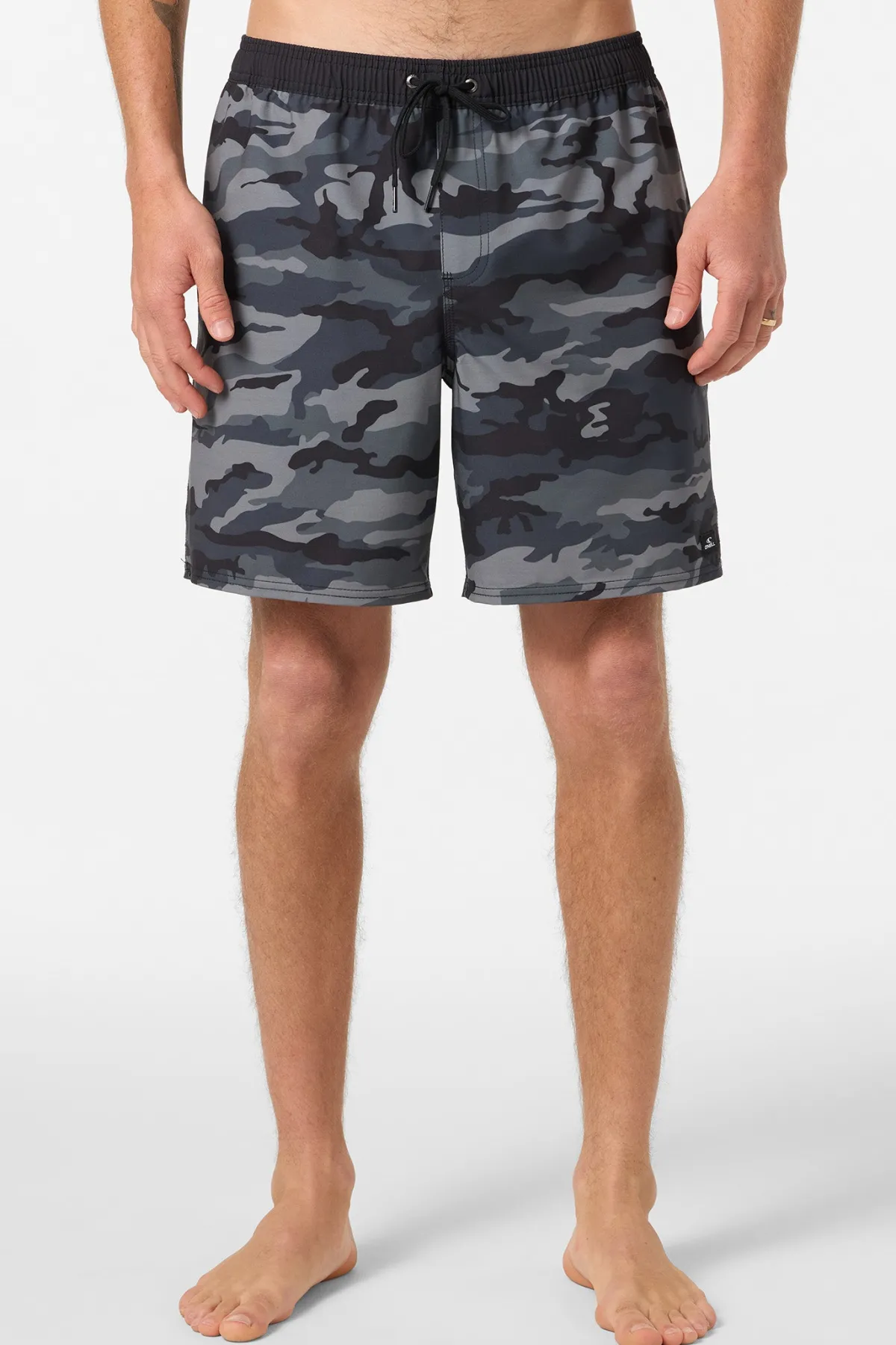 New Arrivals|Boardshorts New Arrivals^O'Neill Hermosa Elastic Waist Lined 17" Swim Trunks Trunks - | black camo