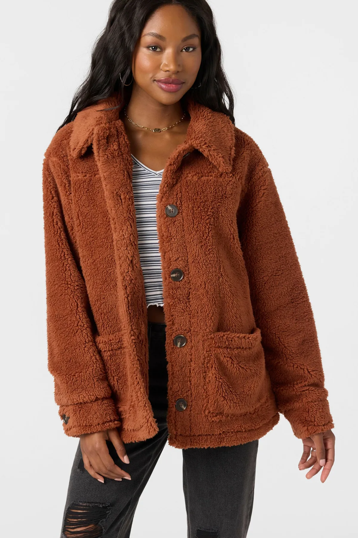 Jackets^O'Neill Huxlee Solid Jacket - | rustic brown