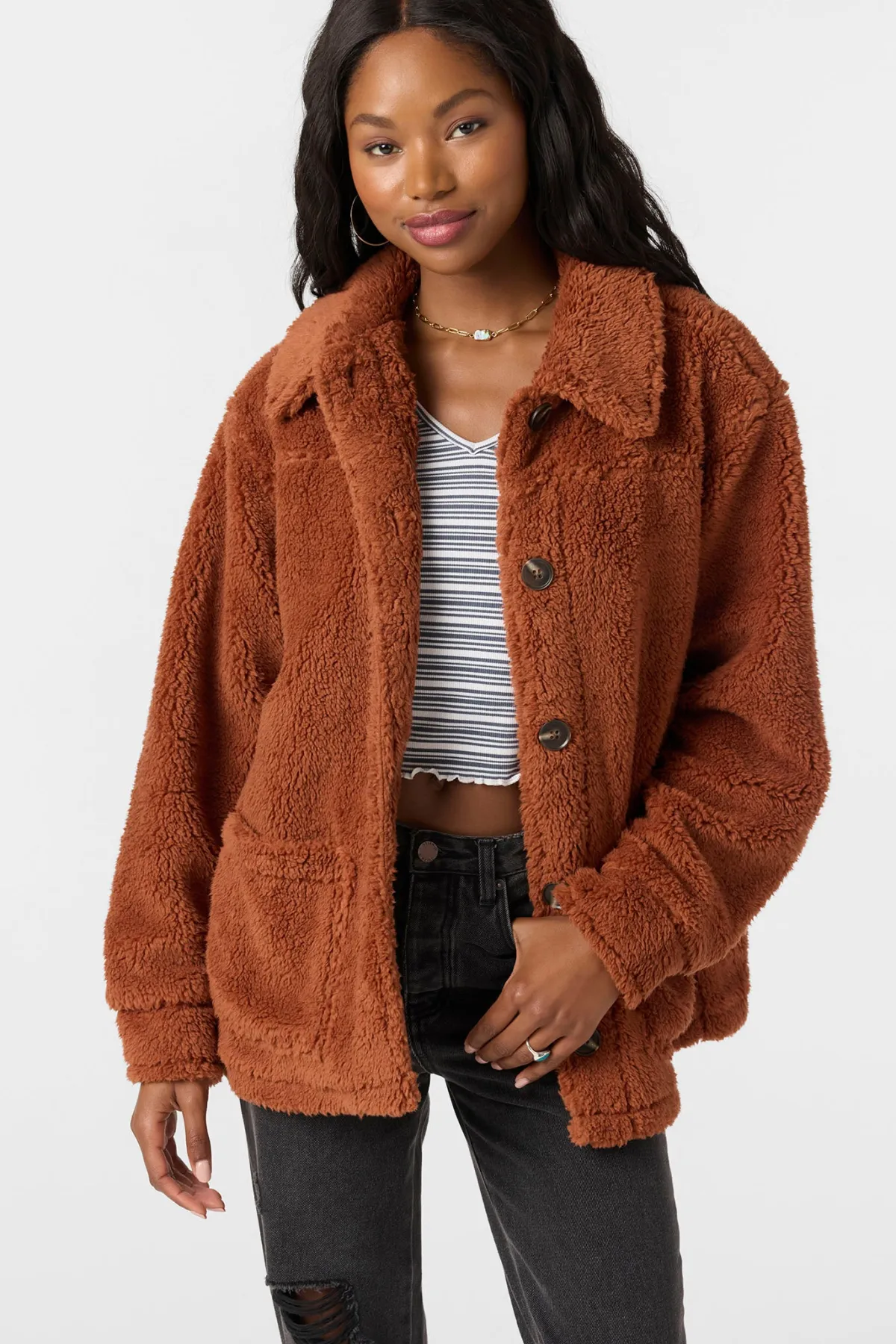 Jackets^O'Neill Huxlee Solid Jacket - | rustic brown