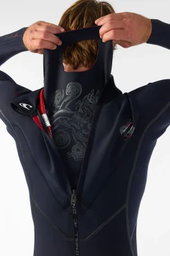 Full Suits^O'Neill Hyperfreak Fire 4/3MM+ Back Zip Full Wetsuit - | blk/blk