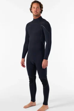 Full Suits^O'Neill Hyperfreak Fire 4/3MM+ Back Zip Full Wetsuit - | blk/blk