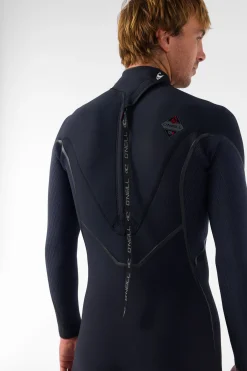 Full Suits^O'Neill Hyperfreak Fire 4/3MM+ Back Zip Full Wetsuit - | blk/blk
