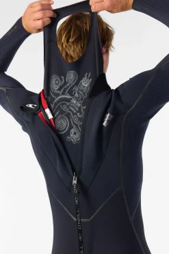 Full Suits^O'Neill Hyperfreak Fire 4/3MM+ Back Zip Full Wetsuit - | blk/blk