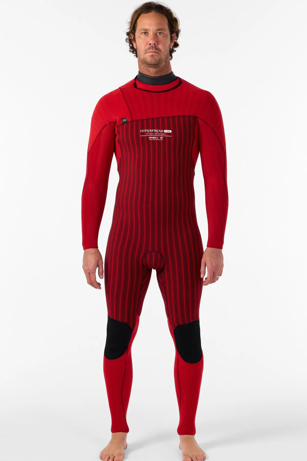 Full Suits^O'Neill Hyperfreak Fire 3/2MM+ Chest Zip Full Wetsuit - | blk/blk