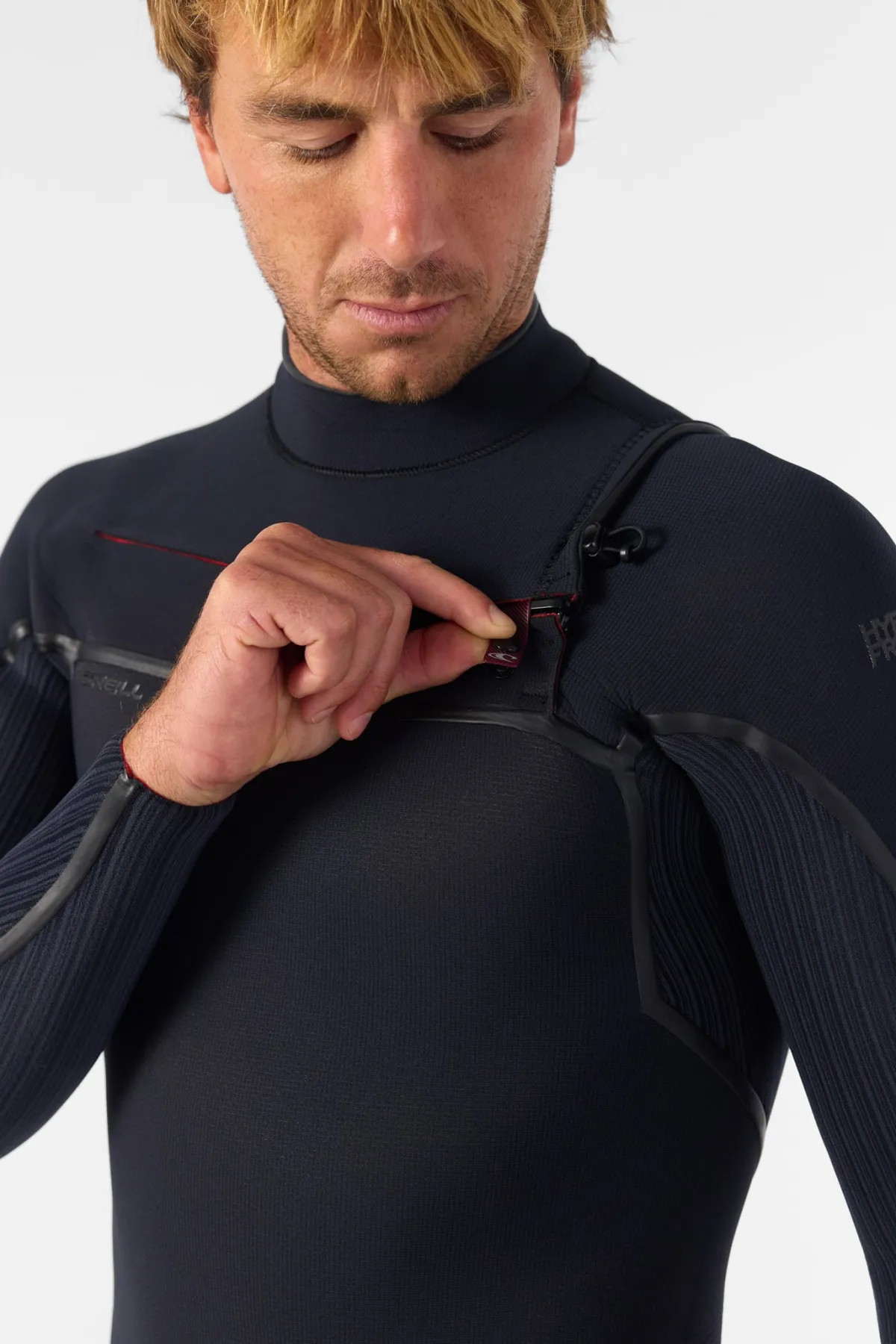 Full Suits^O'Neill Hyperfreak Fire 3/2MM+ Chest Zip Full Wetsuit - | blk/blk