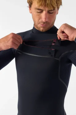 Full Suits^O'Neill Hyperfreak Fire 4/3MM+ Chest Zip Full Wetsuit - | blk/blk