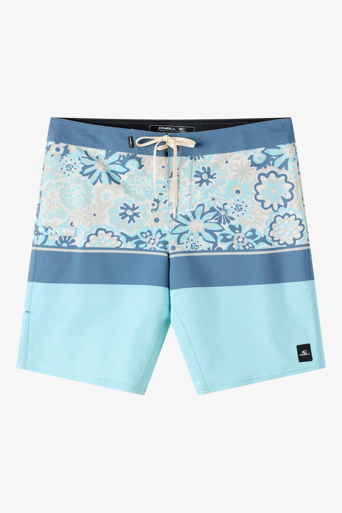 Mid Length^O'Neill Hyperfreak Heat Block 19" Boardshorts - | pstl turq 2