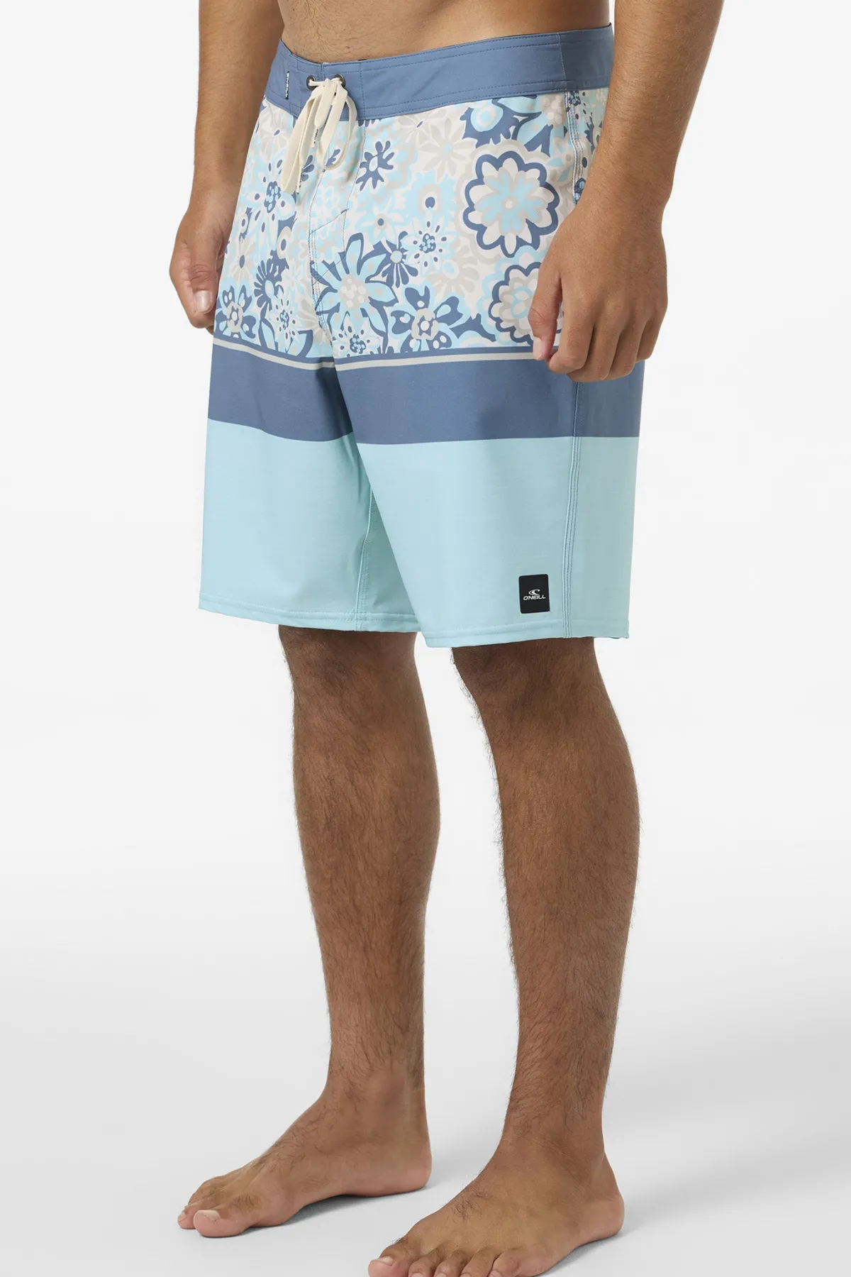 Mid Length^O'Neill Hyperfreak Heat Block 19" Boardshorts - | pstl turq 2